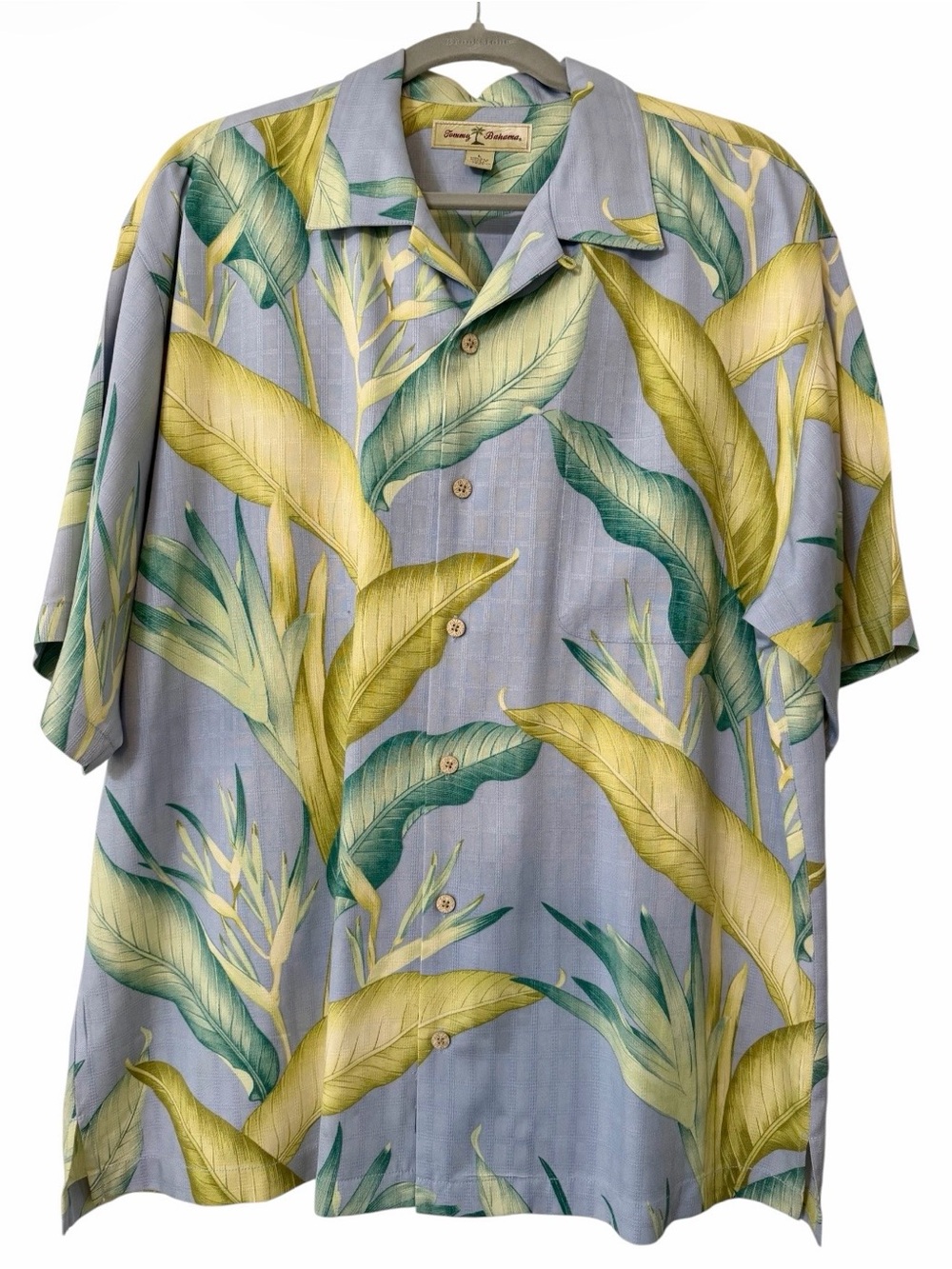 Tommy Bahama Mens Button Up Silk Floral Hawaiian Shirt XL Tropical